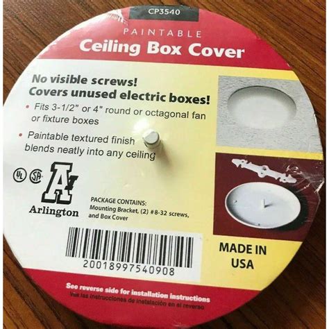 screwless junction box cover|Arlington CP3540.